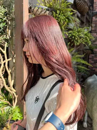 ロング 似合わせレイヤー ＆縮毛矯正のヘアスタイル