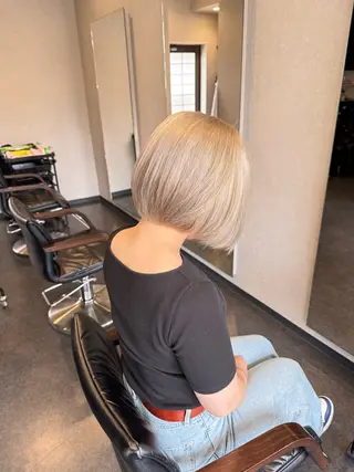 ショート 髪質改善⚡️カラー 🍀武久 誠🍀のヘアスタイル