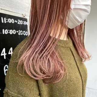 セミロング カラー 森貴裕/ニュアンス パーマ/オリーブのヘアスタイル