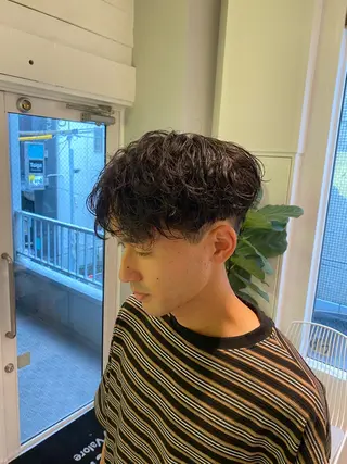 ショート パーマ メンズ reverd 竹下 大輔 メンズパーマのヘアスタイル