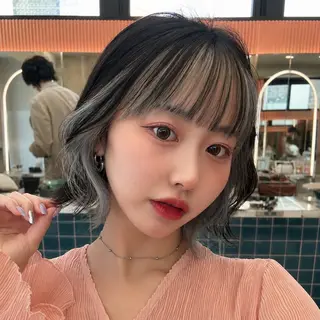 ミディアム カラー 🩷小川大輔🩷 ボブ/インナーカラーのヘアスタイル