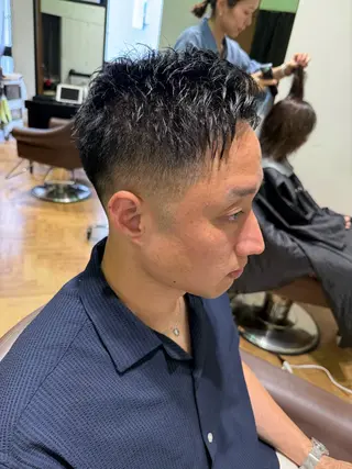 ショート メンズ 溝口 槙里也のヘアスタイル