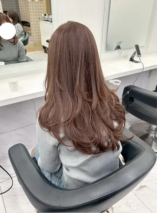 ロング 🤍透明感カラー/ 韓国レイヤー🤍のヘアスタイル