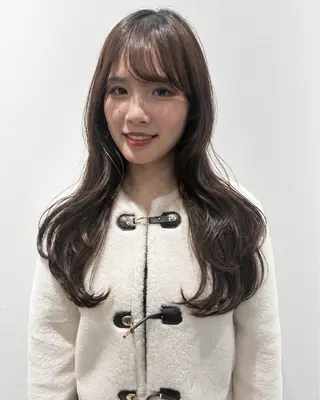 ロング 田中 遥陽のヘアスタイル