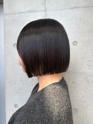 ショート カラー ヘアアレンジ ボブ艶モテカラー🫧 カリンのヘアスタイル