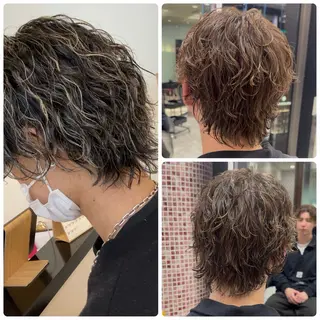ミディアム メンズ 🇬🇧メンズパーマ 特化/ren🎸のヘアスタイル