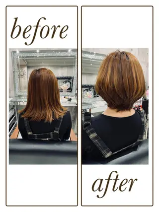 ショート カラー ル，ボー・クール 彌永妙子のヘアスタイル