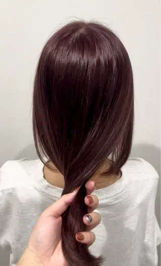 ロング カラー 藤原 珠花のヘアスタイル