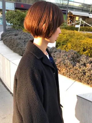 ショート カラー すきバサミを使わない カット✂️✨郡司泰之のヘアスタイル