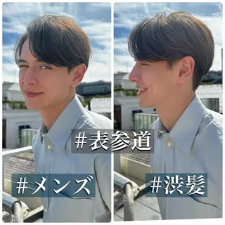 ショート カラー パーマ メンズ メンズ💈毛流れパー マ✨メンズカット吉田のヘアスタイル