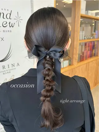 ヘアアレンジ 服部 真帆のヘアスタイル