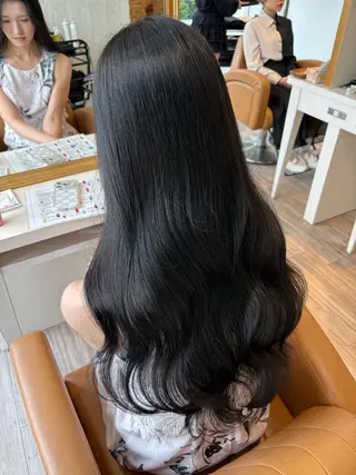 ロング カラー ブリーチなしWカラー レイヤー/Rickyのヘアスタイル