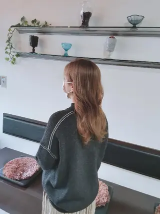 セミロング ツヤ髪ケアカラー✨ 中谷良成のヘアスタイル