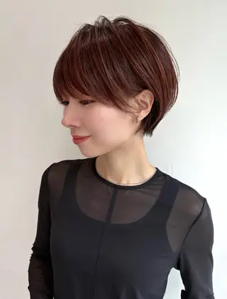 ショート 銀座/大人ショート /絶壁解消/若狭真央のヘアスタイル