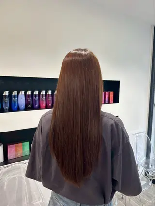 ロング カラー himari💜 酸性ストレートのヘアスタイル