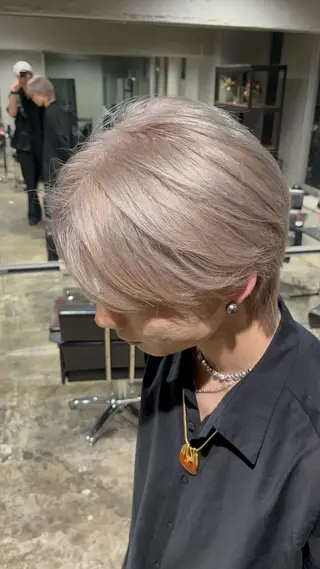 ショート 渋谷ケアブリーチ ❤️🔥徳田空悟のヘアスタイル