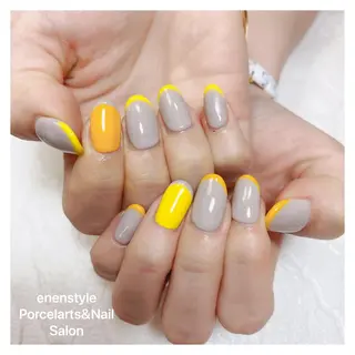 ミディアム ネイル 🐾enen style 🐾のネイルデザイン