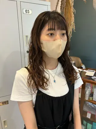 ロング パーマ なかむら ゆきのヘアスタイル