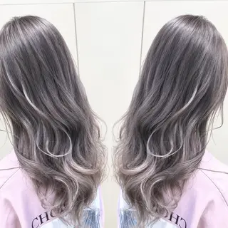 ロング カラー ブリーチカラー矢場町 ハイトーン 栄 平野のヘアスタイル