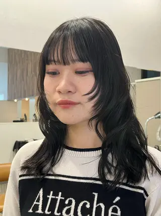 ロング 中田 舞桜のヘアスタイル