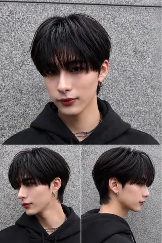 ショート パーマ メンズ 湖城 恵吾のヘアスタイル