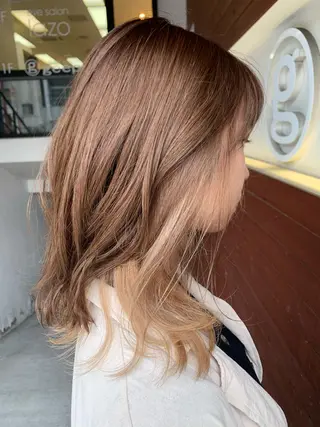 セミロング カラー IORI #韓国ヘア#髪質改善のヘアスタイル