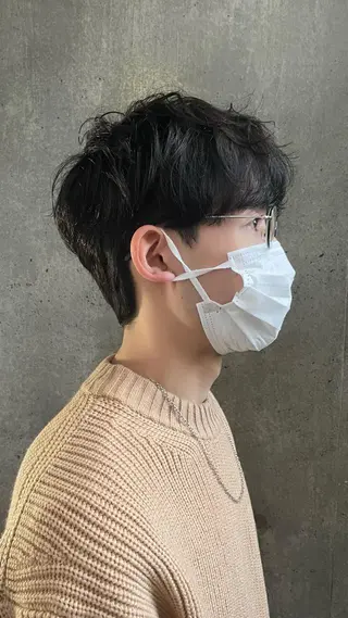 パーマ メンズ もりたみかこ 美容師お休み中のヘアスタイル