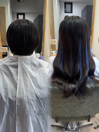 ロング ヘアアレンジ 髪質改善縮毛矯正/ エクステ/ひふみ🌛のヘアスタイル