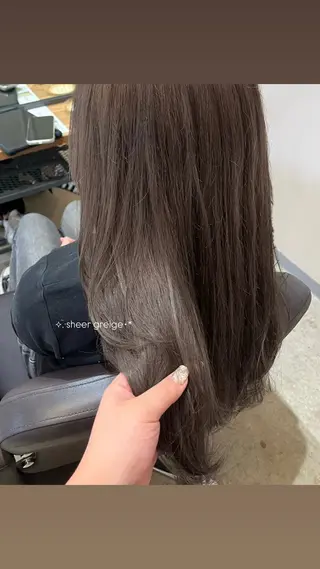 カラー 🎀韓国レイヤー/ 🫧透明感カラーのヘアスタイル