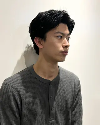 パーマ メンズ 田中 遥陽のヘアスタイル