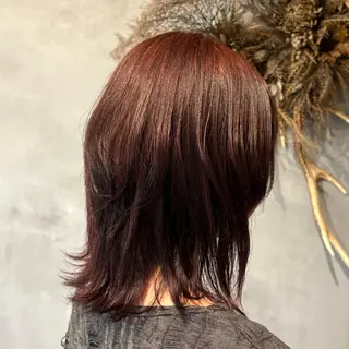 ミディアム カラー 🌸艶カラー/似合わ せカット/サクラ🌸のヘアスタイル