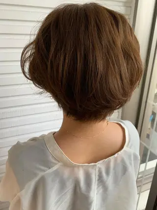 ショート 🪿透明感/艶カラー ﾜﾀﾅﾍﾞｱｵｲのヘアスタイル