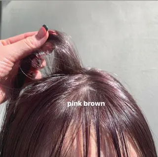 セミロング カラー ブリーチなしWカラー ／レイヤー🎀マリノのヘアスタイル