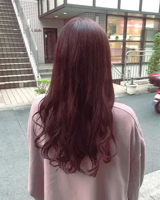 セミロング カラー ヘアアレンジ TOKI /透明感/原宿のヘアスタイル