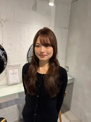 セミロング 100%可愛い顔周り 💓レイヤー/しずくのヘアスタイル