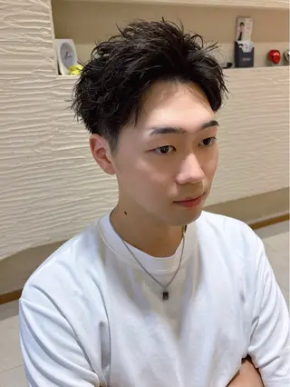 ショート メンズ メンズショート/ メンズパーマ藤森のヘアスタイル