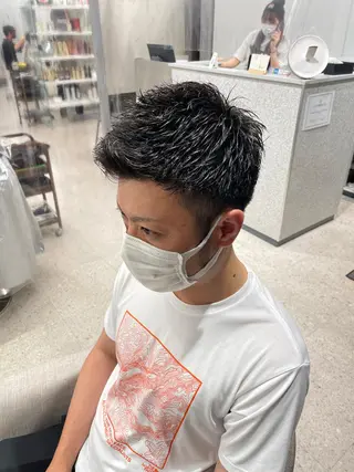 メンズ 京都河原町 メンズパーマ助川龍哉のヘアスタイル