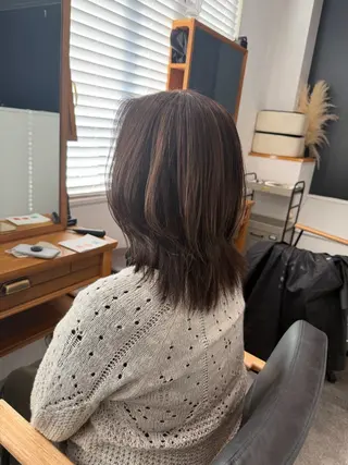 ミディアム カラー Meteor 店長 祝田涼太のヘアスタイル