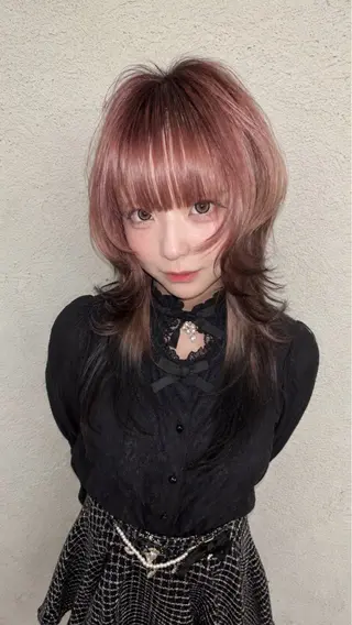 ロング カラー 似合わせ痩せるカット 透明感カラー/たけるのヘアスタイル