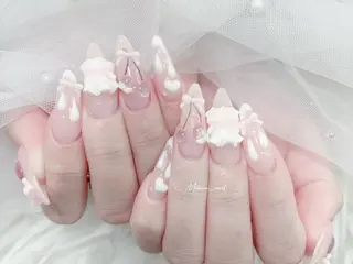 ネイル MoMoA Nail ネイル長さ出し専門店のネイルデザイン