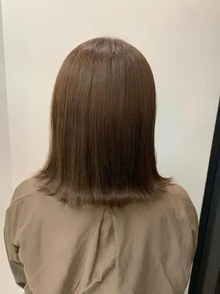 ミディアム 🌷ラベンダーピンク 顔まわり🌷ねいろのヘアスタイル
