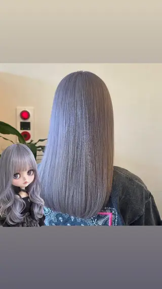 セミロング カラー ✨ブリーチカラー /菜月‪‪✨のヘアスタイル