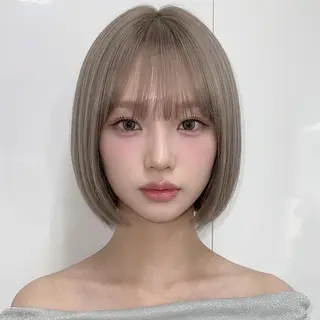 ショート 庭木華瑠🐾ボブ🧡 透明感カラー✨のヘアスタイル