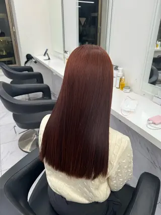 セミロング カラー パーマ ヘアアレンジ メンズ キッズ 韓国系🇰🇷🩶 艶暗髪/MEIのヘアスタイル