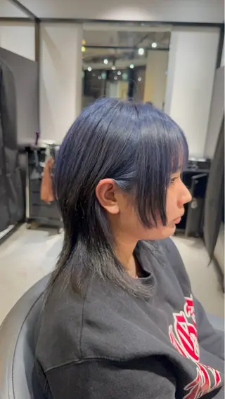 ミディアム カラー 坂槙 航のヘアスタイル