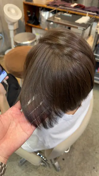 ショート カラー 透明感カラー/艶 ✖️上品/修生🥀のヘアスタイル
