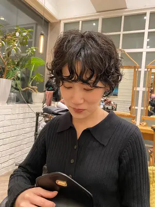 ショート パーマ フレンチボブパーマ Yuukiのヘアスタイル