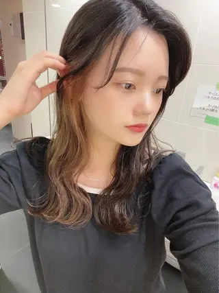 ロング カラー topstylist ユヒャンのヘアスタイル
