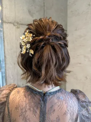 ショート ヘアアレンジ はやしほのか｜ マンツーマン美容師のヘアスタイル