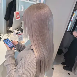 ロング カラー 韓国風艶カラー🪽 yuuna🪽🍨のヘアスタイル